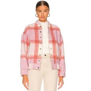 Iro Lahiana Jacket Mixed Light Pink Bomber size 6